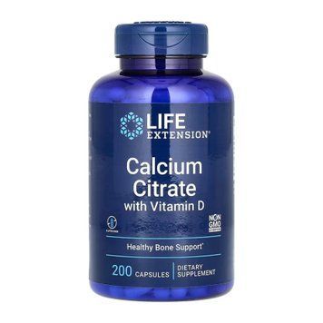 Цитрат кальцію з вітаміном Д (Calcium Citrate with Vitamin D) 200 мг/100 МО 200 капсул