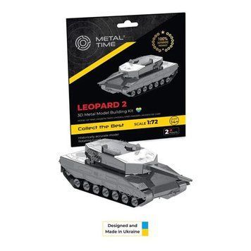 Коллекционная модель-конструктор Metal Time Leopard 2 Tank Танк Леопард 2 (MT079) dt_94855 фото