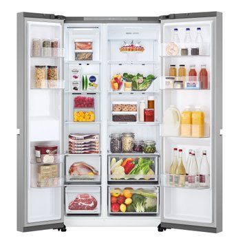 LG Холодильник SBS, 179x91х74, холод.отд.-422л, мороз.отд.-236л, 2дв., А+, NF, инв., диспл внутр., нерж GC-B257KNHW фото