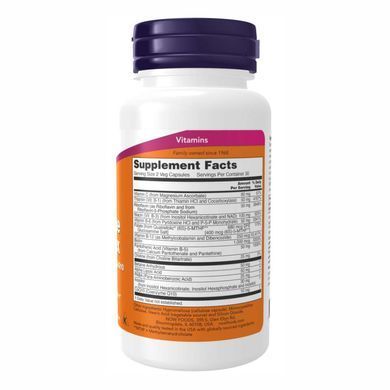 Комплекс коферментов группы B (Co-enzym B-Complex) Now Foods 60 растительных капсул