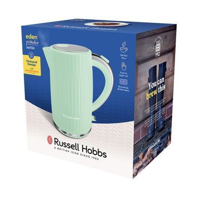 Электрочайник Russell Hobbs Eden, 1.7л, нержавеющая сталь, пластик, фисташковый (382621) 27364-70 фото
