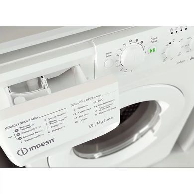 Indesit Пральна машина фронтальна, 5кг, 1000, A++, 43см, білий (375353) OMTWSC51052WUA фото