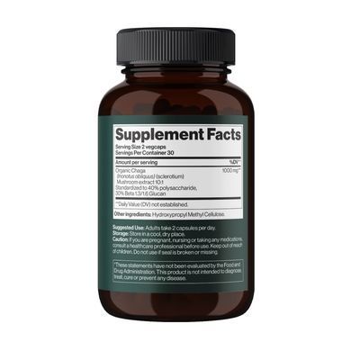 Гриб Чага Mind Shi Chaga Mushroom 1000 мг 60 веганских капсул
