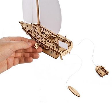 Дерев'яний механічний 3D конструктор Ugears Яхта Океанська Красуня (70193) dt_93658 фото