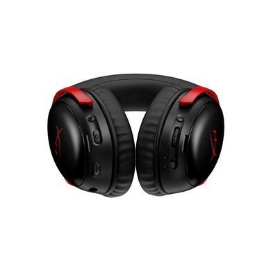 Гарнітура ігрова HyperX Cloud III S, WL/USB-A/USB-C, чорно-червоний (393125) A59Z0AA фото