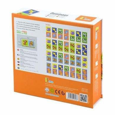 Дерев'яне доміно Viga Toys Звірята (51307) dt_9519 фото