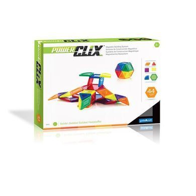 Магнітний конструктор Guidecraft PowerClix Solids, 44 деталі (G9421) dt_1281 фото