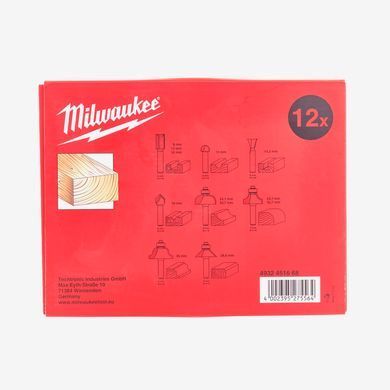 Набір фрез MILWAUKEE для фрезера (12шт)