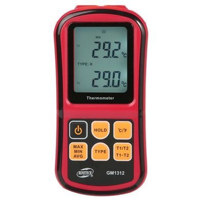 Термометр цифровий двоканальний -250-1767 &deg;C BENETECH GM1312
