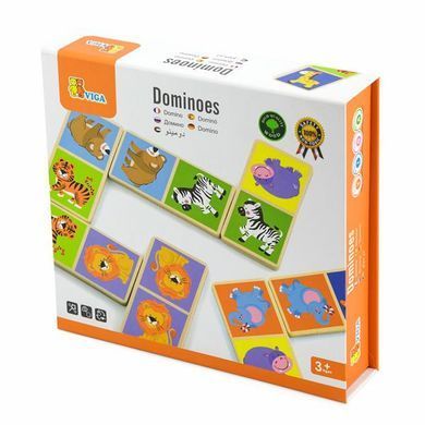 Дерев'яне доміно Viga Toys Звірята (51307) dt_9519 фото