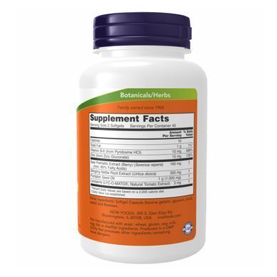 Витамины для мужчин Now Foods Foods Prostate Support (180 капс) для простаты