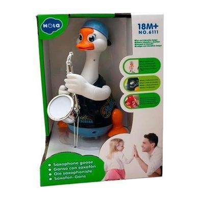 Музична іграшка Hola Toys Гусак-саксофоніст синий (6111-blue) dt_13599 фото