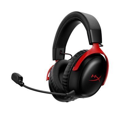 Гарнітура ігрова HyperX Cloud III S, WL/USB-A/USB-C, чорно-червоний (393125) A59Z0AA фото