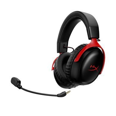 Гарнітура ігрова HyperX Cloud III S, WL/USB-A/USB-C, чорно-червоний (393125) A59Z0AA фото