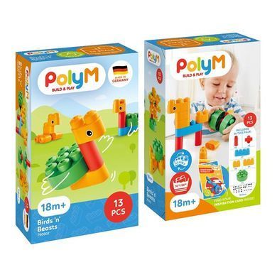 Конструктор PolyM Птахи та звірята 13 деталей (760002) dt_12933 фото