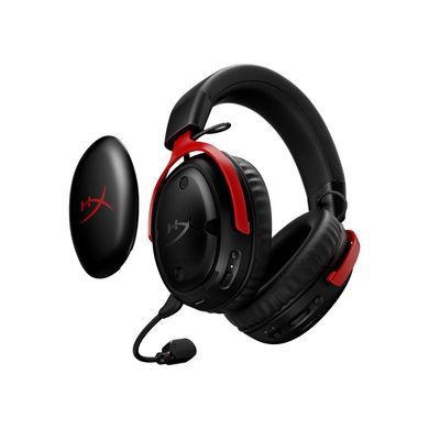 Гарнітура ігрова HyperX Cloud III S, WL/USB-A/USB-C, чорно-червоний (393125) A59Z0AA фото