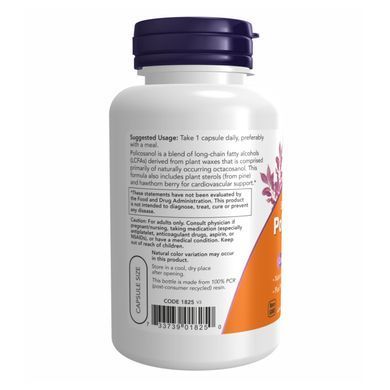 Полікосанол Now Foods Policosanol 40mg Plus 90 вег. капсул