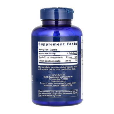 Цитрат кальцію з вітаміном Д (Calcium Citrate with Vitamin D) 200 мг/100 МО 200 капсул