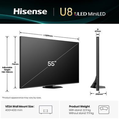 LED-телевизор Hisense 55U8Q (7111000) 20016080 фото