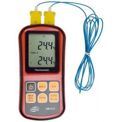 Термометр цифровий двоканальний -250-1767 &deg;C BENETECH GM1312