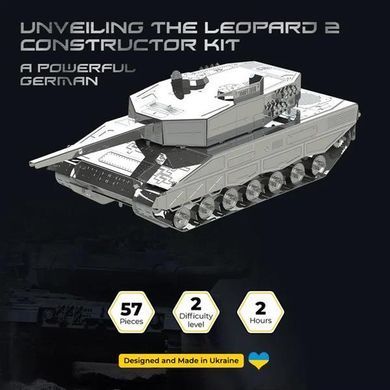 Коллекционная модель-конструктор Metal Time Leopard 2 Tank Танк Леопард 2 (MT079) dt_94855 фото