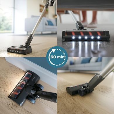 Philips Пилосос безпровідний 3000 Series, конт пил -0.27л, автон. робота до 60хв, вага-1.5кг, турборежим, сірий (374152) XC3133/01 фото