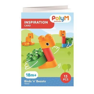 Конструктор PolyM Птахи та звірята 13 деталей (760002) dt_12933 фото