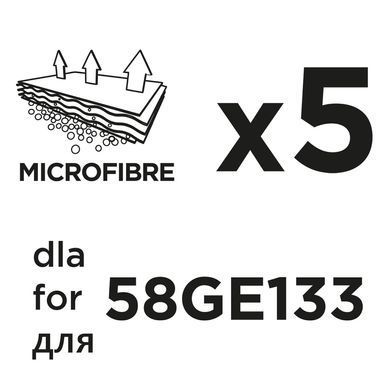 Мішки для пилососа з мікрофібри 58GE133 5 шт 58GE133-145 фото