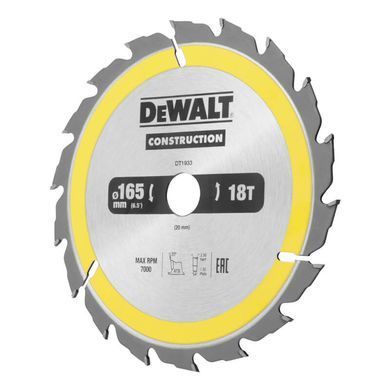 Диск пильный CONSTRUCTION DeWALT DT1933