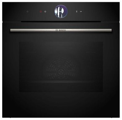 Bosch Духова шафа електрична, 71л, A+, дисплей, конвекція, чорний (367251) HBG7361B1 фото