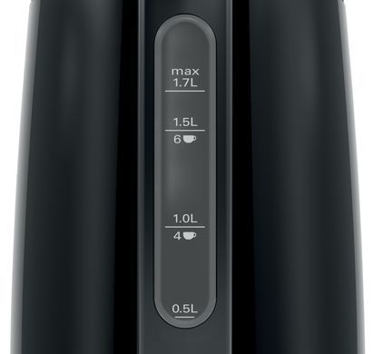 Электрочайник Bosch 1.7л, металл, черный (361471) TWK3P423 фото