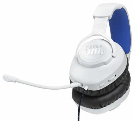 Навушники JBL QUANTUM 100P Console White (JBLQ100PWHTBLU) (6900175) JBLQ100PWHTBLU фото