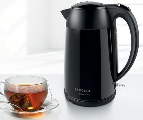 Электрочайник Bosch 1.7л, металл, черный (361471) TWK3P423 фото