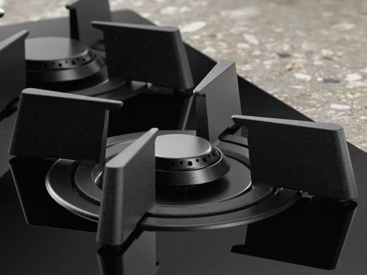 Electrolux Варочная поверхность газ на стекле, 90см, чугун, электр. управл., Hob2Hood, черный KGG953753K фото
