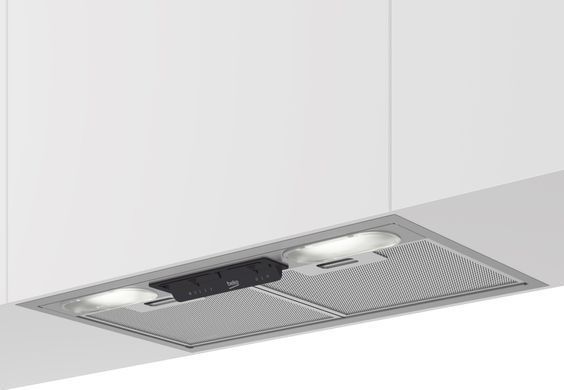 Beko Витяжка вбудована, 53см, 381м3ч, сірий (371202) HNU51311SH фото