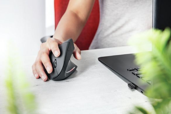 Trust Мышь Verto Ergonomic WL BLACk 22879_TRUST фото