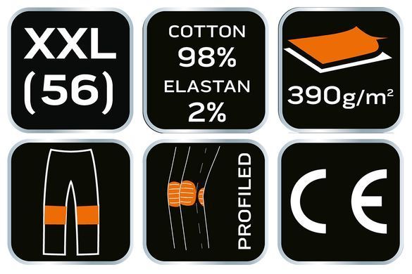 Робочі штани DENIM, чорні, розмір XXL