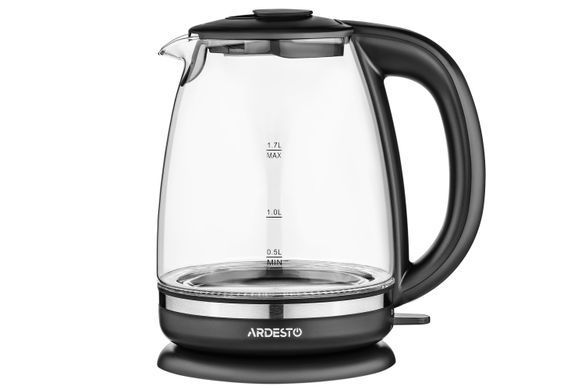 Електрочайник ARDESTO EKL-F100 1.7л/2150Вт/strix контроль/корпус скло/чорний (313710) EKL-F100 фото