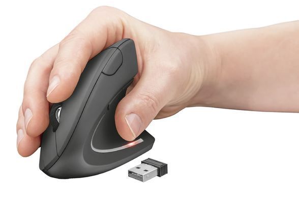 Trust Мышь Verto Ergonomic WL BLACk 22879_TRUST фото
