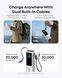 Портативний зарядний пристрій Anker 25000 mAh 165W PD Built-In Double USB-C Cables Silver (7160683)