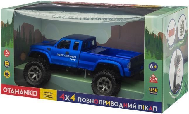 Машинка OTAMANKO 4x4 повнопривідний пікап з камерою синій