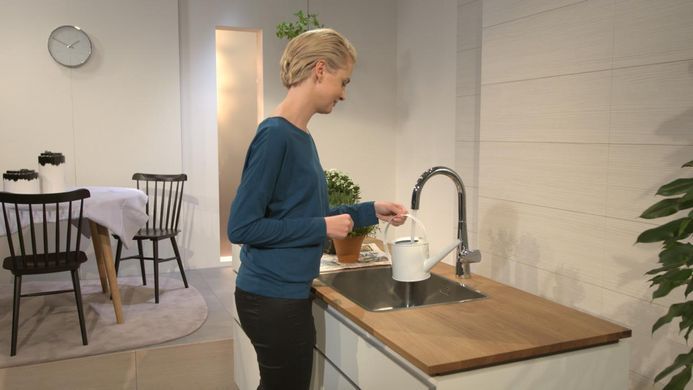 Смеситель для кухни Hansgrohe Talis S, дл.излива - 203мм, поворотный, 1 рычаг, KM260, хром