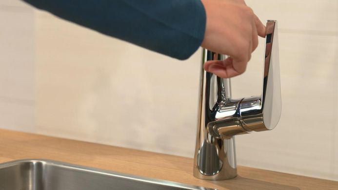 Смеситель для кухни Hansgrohe Talis S, дл.излива - 203мм, поворотный, 1 рычаг, KM260, хром