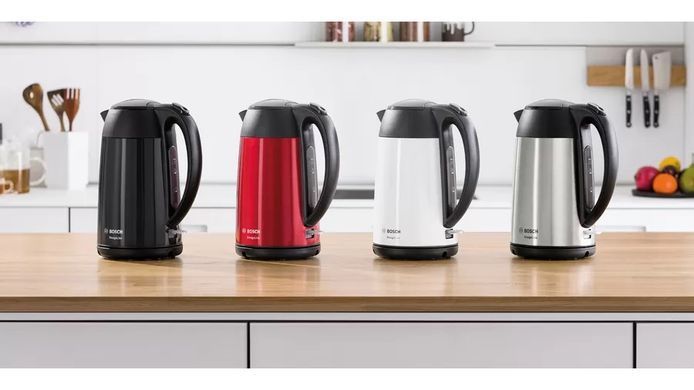 Электрочайник Bosch 1.7л, металл, черный (361471) TWK3P423 фото