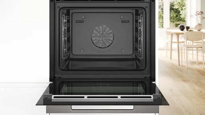 Bosch Духова шафа електрична, 71л, A+, дисплей, конвекція, чорний (367251) HBG7361B1 фото