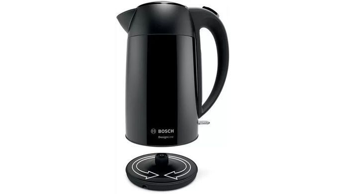 Электрочайник Bosch 1.7л, металл, черный (361471) TWK3P423 фото
