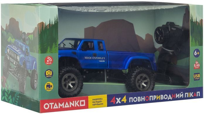Машинка OTAMANKO 4x4 повнопривідний пікап з камерою синій