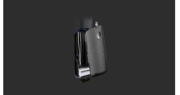 Remington Триммер Trim & Fit для бровей, носа и ушей, ААх1, вибрационный мотор, насадок-3, чехол, титан.напыл., черный