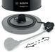 Электрочайник Bosch 1.7л, металл, черный (361471) TWK3P423