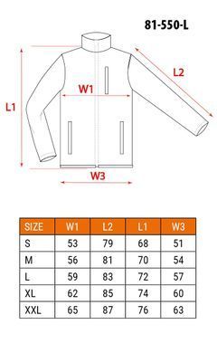 Куртка softshell Neo Tools 81-550 водо- та вітронепроникна L